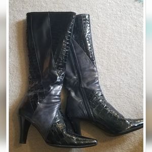 Impo Stretch Black Knee High Boots Size 9